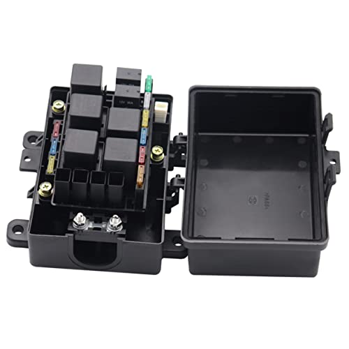 FUNOMOCYA 1 Satz automatischer Sicherungsblock verschmolzen Verteilung kfz verteilerdose verteilerkasten Relaiskästen verteilerblock Sicherungshalter Marine-Sicherungsblock Abs Black von FUNOMOCYA