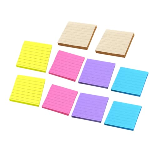 FUNOMOCYA Notizblöcke 10 Büro Notizbedarf Notizzubehör Selbstklebender Abreißbares Notizpapier Notizbuch Sammelalbum Tier Aufkleber Beachten von FUNOMOCYA
