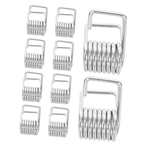 FUNOMOCYA 10 Stück 3D Druckerzubehör Stahlriemenspannfeder Riemenspanner Timing Aluminium Synchronfedern Edelstahl 3D Druckerspanner Torsionsfeder Befestigungsschlüssel Silber von FUNOMOCYA