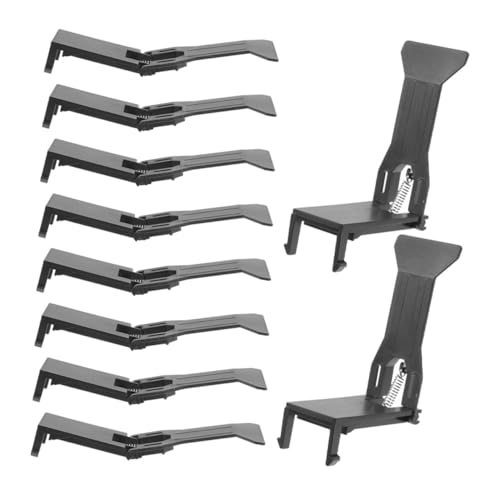 FUNOMOCYA 10 Stück Kassenbox-Clip Kassenschublade registrieren Schlüssel groß Geldfach zettelhalter money organizer Universeller Kassentablett-Clip Clip für Registrierkasse Plastik Black von FUNOMOCYA