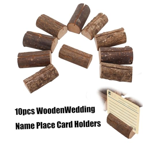 FUNOMOCYA 10 Stück Log -stumpf Klebriger Notensitz Halter Aus Holz Namensschild Aus Holz Protokoll FUNOMOCYA 10 Stück Log -stumpf Klebriger Notensitz Halter Aus Holz Namensschild Aus Holz Protokoll von FUNOMOCYA