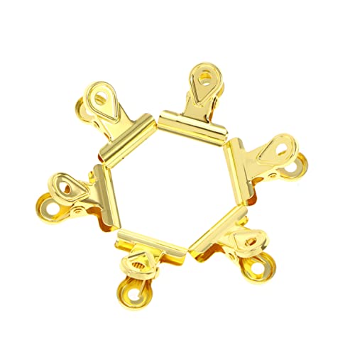 FUNOMOCYA 10 Stück Metallklammern Metallscharnierklammern Geldbinderklammern Mini-Binder Papierklammer Büroklammer Geldbörse Edelstahl-Metallklammer Goldene Papierbinderklammer FUNOMOCYA 10 Stück Metallklammern Metallscharnierklammern Geldbinderklammern Mini-Binder Papierklammer Büroklammer Geldbörse Edelstahl-Metallklammer Goldene Papierbinderklammer von FUNOMOCYA