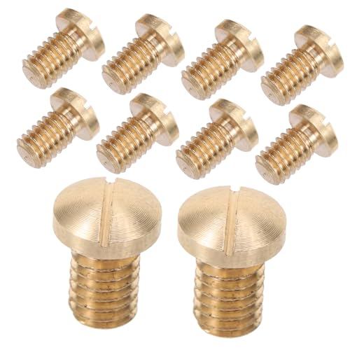 FUNOMOCYA 10 Stück Saxophonschraubenzubehör Alt -saxophon -zubehör Zubehör Für Saxophone Ersatzschrauben Für Altsaxophon Alt-saxophon Saxophon Schrauben Sopran Saxophon Alt Messing Golden von FUNOMOCYA