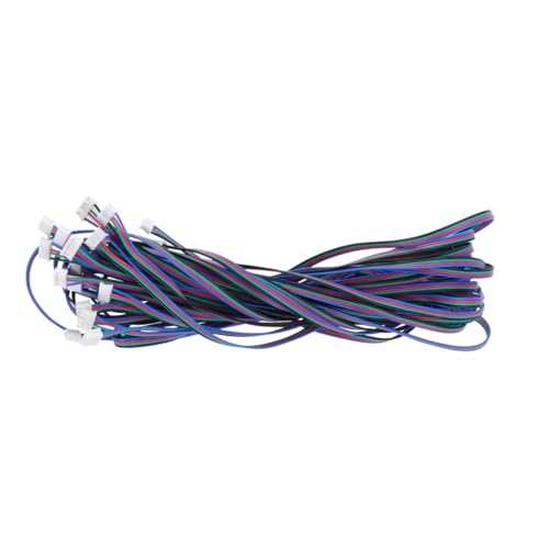 FUNOMOCYA 10 Stück Schrittmotordraht Teile Kabel integrierter Schrittmotor z Maschine Motorstecker mit weißer Klemme Zufällige Farbe FUNOMOCYA 10 Stück Schrittmotordraht Teile Kabel integrierter Schrittmotor z Maschine Motorstecker mit weißer Klemme Zufällige Farbe von FUNOMOCYA