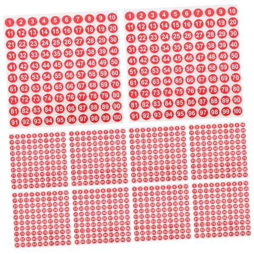 FUNOMOCYA 100 Blatt Wasserdichte digitale Aufkleber Schlüssel nummeriert Nummern-Klebeetiketten Zahlen Etiketten organisieren Nummernaufkleber Punktzahlaufkleber Kupferplattenaufkleber rot FUNOMOCYA 100 Blatt Wasserdichte digitale Aufkleber Schlüssel nummeriert Nummern-Klebeetiketten Zahlen Etiketten organisieren Nummernaufkleber Punktzahlaufkleber Kupferplattenaufkleber rot von FUNOMOCYA