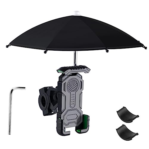 FUNOMOCYA 1Satz Fahrrad Handyhalter mit Regenschirm Universeller Handyhalter für Fahrradlenker Installieren für Smartphones Optimaler Schutz von FUNOMOCYA