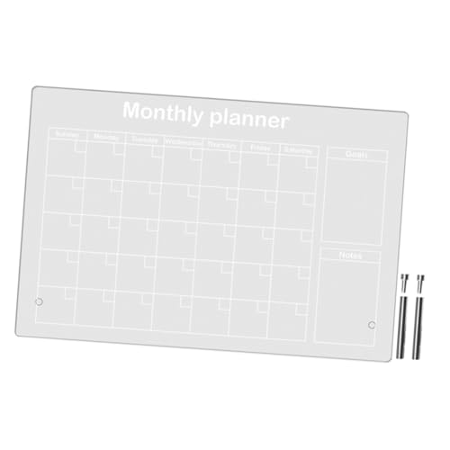 FUNOMOCYA 1Satz Memo Schreibtafel Für Haushalt Abwischbare Mit Werbenägeln Und Whiteboard Stiften Zur Planung Von Wochenaufgaben Und Notizen von FUNOMOCYA