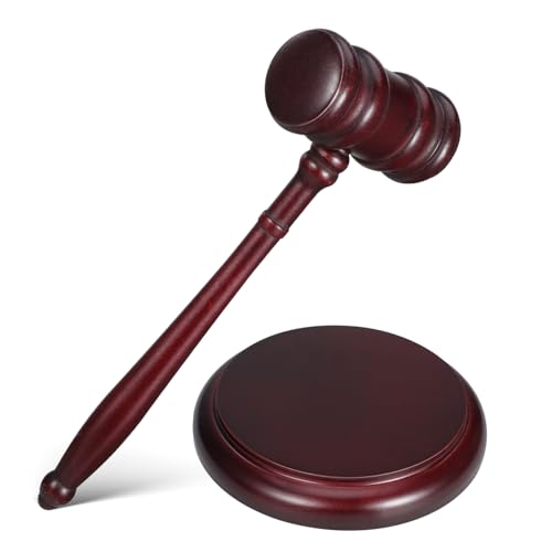 FUNOMOCYA 1Satz Richterhammer Aus Holz Mit Klangblock Traditioneller Richterhammer Für Veranstaltungen Gerichtssaal Zubehör Vielseitig Einsetzbar Für Meetings Und Zeremonien von FUNOMOCYA