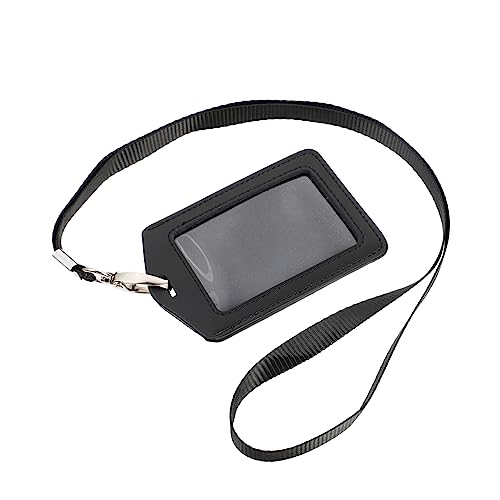 FUNOMOCYA 1Stk Lanyard-Kartenhalter klarer ID-Inhaber Namensschildhalter Ausweishalter mit Lanyard Ausweishalterung wasserdichte Geldbörse Etikett Ausweishalter aus Leder mit Lanyard Pu von FUNOMOCYA
