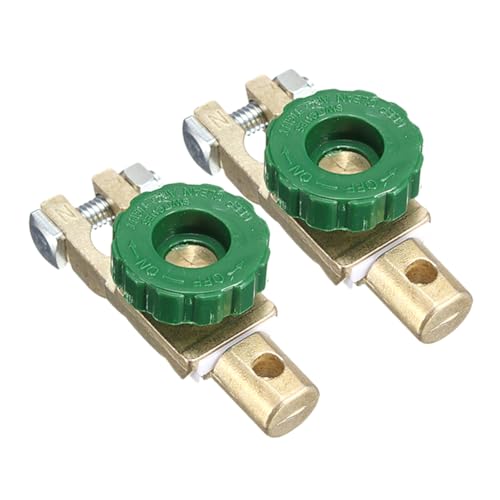 FUNOMOCYA 2 Stück Stromausfallschutzschalter Stromausfall Der Batterie Isolator Trennen Batterieklemme Isolator Schnelltrennschalter Batterietrenner Light Green Legierungsverkupferung von FUNOMOCYA