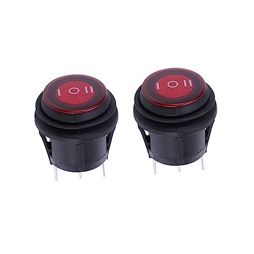 FUNOMOCYA 2 Stücke 3 Einpoliger Umschalter Boot Toggle Spdt Boot Rocker Auf Aus Auf Rocker Schwarz FUNOMOCYA 2 Stücke 3 Einpoliger Umschalter Boot Toggle Spdt Boot Rocker Auf Aus Auf Rocker Schwarz von FUNOMOCYA