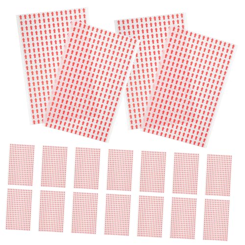 FUNOMOCYA 20 Blatt Pfeiletikett Vinyl ziehen um farbig groß Stichworte aufkleber Richtungspfeilzeichen rote Pfeilzeichen Papier von FUNOMOCYA