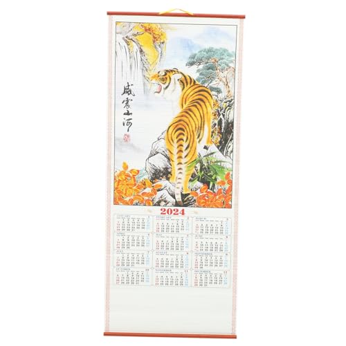 FUNOMOCYA 2024 Wandkalender Zum Aufhängen Von Wohnzimmerdekorationen Chinesischer Neujahrskalender Jahreskalender Mondkalender Neujahrswandkalender Monatskalender Chinesischer von FUNOMOCYA
