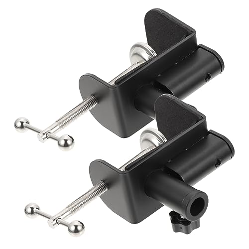 FUNOMOCYA 2Stücke Einstellbare Tischklemme Aus Metall Multifunktionale Halterung Für Mikrofon Und Tischlampe Langlebige Klammer Für Desktop Und Bettmontage von FUNOMOCYA