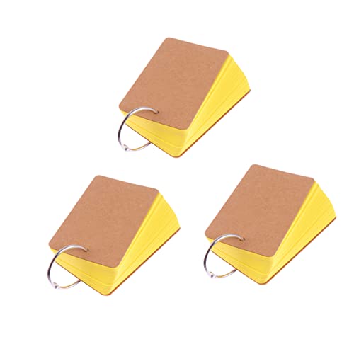 FUNOMOCYA 3 Stück Memo Notizblock Textmarker Karte Transparent Pop Notizen Flash Post Kommunikation Revision Staffelei Spielstift Pastell Klebrig Löschbar Ringe Marker von FUNOMOCYA