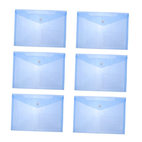 FUNOMOCYA 30 Stück transparente Aktentasche Umschlag Dokumentenordner Schreibtisch-Organizer aufbewahrungssack storage pockets Aktenaufbewahrungstaschen Dokumentenumschlag-Organizer pp Blue von FUNOMOCYA
