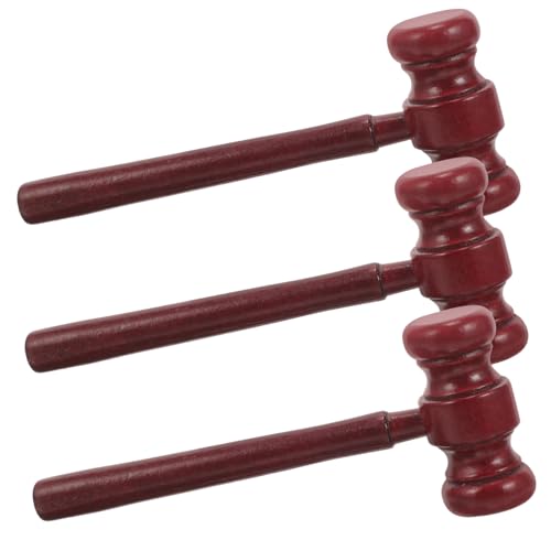 FUNOMOCYA 3Stücke Holz Richter Hammer Spielzeugset Teiliges Hammerspielzeug aus Naturholz für Rollenspiele Cosplay und Kreative Aktivitäten FUNOMOCYA 3Stücke Holz Richter Hammer Spielzeugset Teiliges Hammerspielzeug aus Naturholz für Rollenspiele Cosplay und Kreative Aktivitäten von FUNOMOCYA
