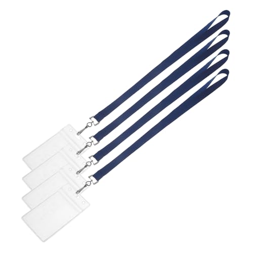 FUNOMOCYA 4 Stück Lanyard Und Kartenhalter Abzeichen Lanyards Namenszeichen Ausbrechen Inhaber Hart Ärmel Schwer Geschäft Universelle Lanyards Abzeichenhalter Polyester Navy FUNOMOCYA 4 Stück Lanyard Und Kartenhalter Abzeichen Lanyards Namenszeichen Ausbrechen Inhaber Hart Ärmel Schwer Geschäft Universelle Lanyards Abzeichenhalter Polyester Navy von FUNOMOCYA