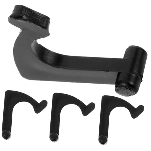 FUNOMOCYA 4 Stück Tonarmklemme Vinyl Plattenspielerhalterung Aufnahmeadapter Plattenspieler-Armadapter Zubehör für Plattenspieler Rekordhalter Rekordvorräte Eisen Black von FUNOMOCYA