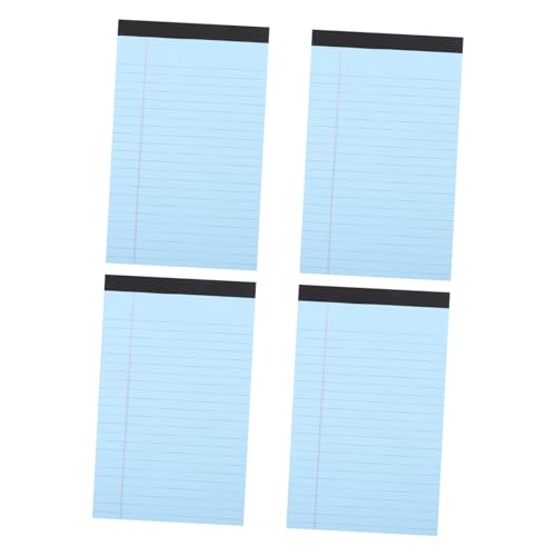 FUNOMOCYA A5 Legal Notizblock 4er-Pack Linierter Notizblock Notizblock Für Büro Und Zuhause Reißfestes Papier Antihaft-Design von FUNOMOCYA