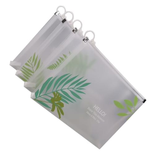 FUNOMOCYA 4Stücke Transparente Dateitaschen Mit Reißverschluss Wasserdichter Organizer Für Schreibwaren Und Dokumente Vielseitige Aufbewahrungslösung Für Schule Büro Und Zuhause von FUNOMOCYA