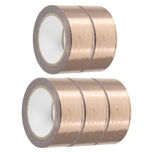 FUNOMOCYA 5 Rollen dekoratives Klebeband Vinyl Wickelband farbig transparent Sammelalbum bastelmaterial für wiederverwendbar klebeband Dekoratives Washi Tape Bastelband bronzieren von FUNOMOCYA