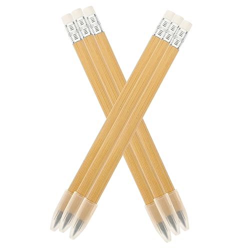 FUNOMOCYA 6 Stück Bleistifte löschbar Bleistift malen Kunst Skizzierung skizzieren schreiblern bleistift schulstifte Zeichenbleistift drawing pen Bleistift aus Holz Schulbedarf Bambus von FUNOMOCYA