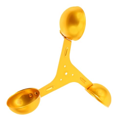 FUNOMOCYA Anemometersensor Wind Flügel Schaufel digital ersatzteile wetterstation gilbe werkzeug Luftströmungsbechersensor Ersatz-Sensorbecher Luftströmender Becher Aluminiumlegierung Yellow von FUNOMOCYA