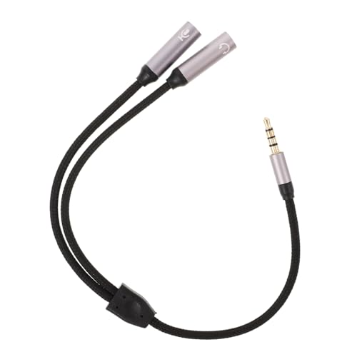 FUNOMOCYA Audio Splitterkabel Klinkenadapter für Kopfhörer und Mikrofon Dual Buchse Kompatibel mit Vielen Geräten für Musik und Filme FUNOMOCYA Audio Splitterkabel Klinkenadapter für Kopfhörer und Mikrofon Dual Buchse Kompatibel mit Vielen Geräten für Musik und Filme von FUNOMOCYA