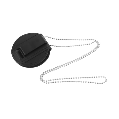 FUNOMOCYA Ausweishalter Mit Clip Und Kette Langlebig Design Für Sicherheitsbeamte Und Ausweisinhaber Mit Sichtfenster Und Praktischem Tragekomfort von FUNOMOCYA