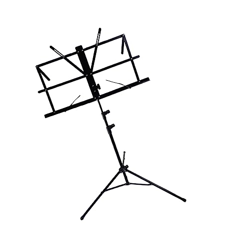 FUNOMOCYA Blatt Gitarrenständer Notenständer Tragbarer Musikständer Reisen Falten Gestell Instrument Stand Klappbarer Ständer Musikständer Tragbar Notenpultmusik Halter Musik Black FUNOMOCYA Blatt Gitarrenständer Notenständer Tragbarer Musikständer Reisen Falten Gestell Instrument Stand Klappbarer Ständer Musikständer Tragbar Notenpultmusik Halter Musik Black von FUNOMOCYA