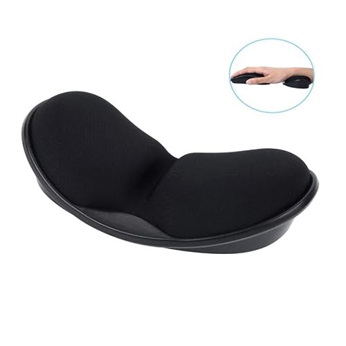 FUNOMOCYA Ergonomisches Mauspad Mit Memory Foam Handgelenkstütze Oberfläche Für Computer Und Laptop Für Büro Und Gaming Schwarz von FUNOMOCYA