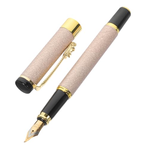 FUNOMOCYA Kalligraphie-Übungsstift blauer Füllfederhalter Stiftbrunnen wieder auffüllbar metallisch schreibutensilien schreibkladde Stift zum Schreiben zarter Füllfederhalter Eisen Rosy von FUNOMOCYA