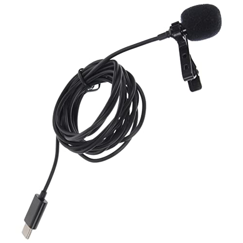FUNOMOCYA Kondensator Mikrofon Mit USB C Tragbares Ansteckmikrofon Für Live Streaming Karaoke Und Aufnahmen Kompakt Und Einfach Zu Bedienen Für Smartphones von FUNOMOCYA