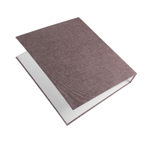 FUNOMOCYA Loseblatt-Bucheinband mit Notizbuch Notizbücher A5-Ordner 3 für Schule Ringbücher im A4-Format, 3 Ringe Schlanker A5-Ringordner Notizblock-Hülle Metall Ring Grey von FUNOMOCYA
