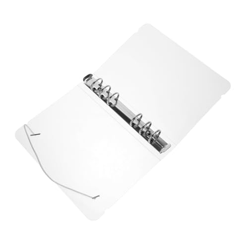 FUNOMOCYA Mappe plastikordner binderclips the notebook Transparentes Ringbuch nootbook notebooke Notizbuch Notizbücher Ordner-Organizer Binder Notebook Schutz vor losen Blättern Dateiordner von FUNOMOCYA