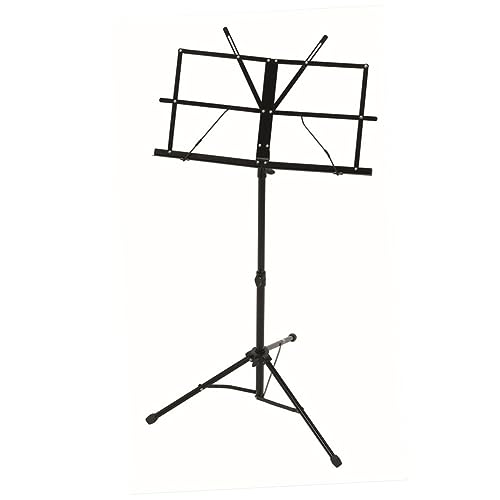FUNOMOCYA Notenständer Musikständer Tragbar Reisen Stand Tragbare Musik Tasche Musical Black von FUNOMOCYA