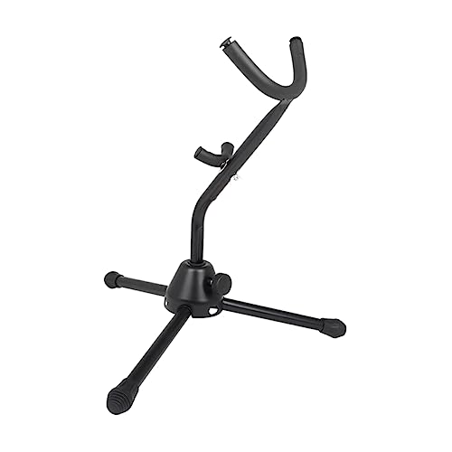 FUNOMOCYA Saxophonständer Saxophonhalter Saxophon-Klappständer saxophon aufbewahrung strapazierfähiges Saxophon-Rack Klapphalterung Klappständer für Sax Desktop-Altsaxophon-Rack Schaum Black von FUNOMOCYA