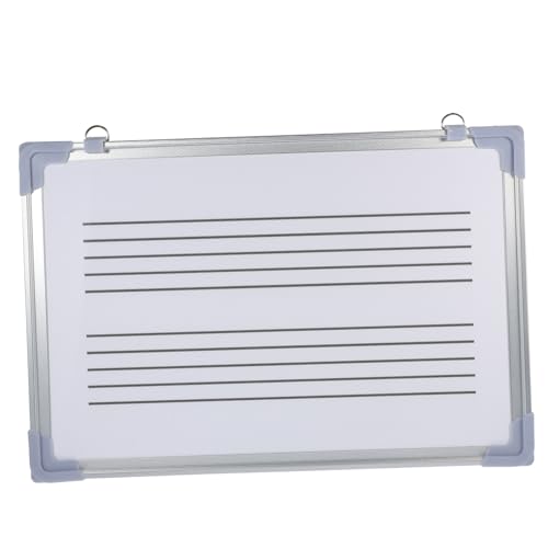 FUNOMOCYA Whiteboard für Mitarbeiter Mitarbeiter-Whiteboard Notation Lernwerkzeuge Zeichnung Mitarbeiter-Schreibblock Lehrtafel Personal-Musiktafel Notentafel Metallfarbe Zufällige Farbe von FUNOMOCYA