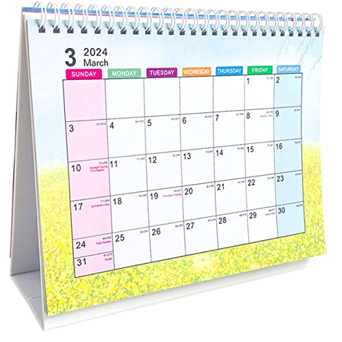 Mini Folder Binder 2024 Desk Calendar Table Top Decor Blank Calendar Office Desk Decorations Desktop Calendar 2024 Monthly 2024 Calendar Desk Extra large Pink Oversized Paper von FUNOMOCYA