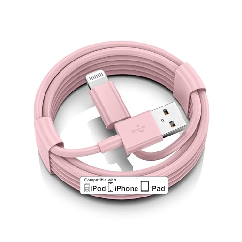 FUPYWP Carplay-Kabel, Auto-Ladekabel, USB-A-auf-Lightning-Kabel, schnelles Laden und Datenübertragung, für iPhone 14/13/12/11 Pro Max XR XS X 8 7 6 Plus SE, verwicklungsfrei, 91 cm, Rosa FUPYWP Carplay-Kabel, Auto-Ladekabel, USB-A-auf-Lightning-Kabel, schnelles Laden und Datenübertragung, für iPhone 14/13/12/11 Pro Max XR XS X 8 7 6 Plus SE, verwicklungsfrei, 91 cm, Rosa von FUPYWP