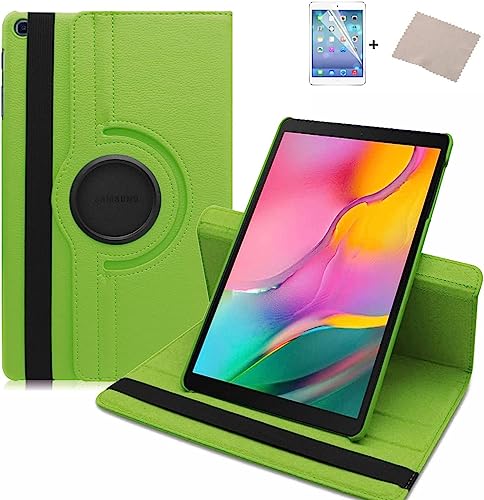 FURROB® Lenovo Tab P11 J606/P11 Plus J607 Hülle Case-360 Grad Rotations PU Ledertasche Smart Cover mit Standfunktion für Lenovo Tab P11 2020/P11 Plus 2021 11 Zoll Tablet+Display Schutzfolie(Grün) von FURROB