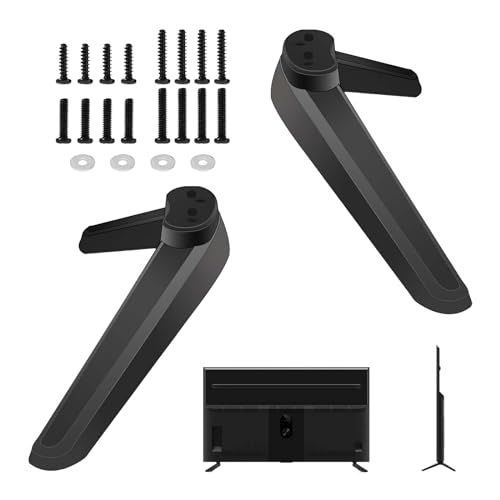 FUSONGQINTANG Universal TV Ständer TV-Sockelfüße mit Schraubenset TV Halterung für den Meisten 32 40 49 50 55 Zoll LED LCD Fernseher, Schwarz FUSONGQINTANG Universal TV Ständer TV-Sockelfüße mit Schraubenset TV Halterung für den Meisten 32 40 49 50 55 Zoll LED LCD Fernseher, Schwarz von FUSONGQINTANG