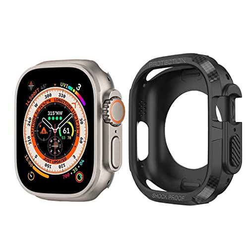 Für Apple Watch Ultra Hülle 49mm 2022 [TPU weiches Material] Kratzfest Rundum Schutzhülle Ultradünnes Schutz Case mit Tasten für iWatch 2022 von FUTIAN