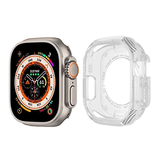 Für Apple Watch Ultra Hülle 49mm 2022 [TPU weiches Material] Kratzfest Rundum Schutzhülle Ultradünnes Schutz Case mit Tasten für iWatch 2022 von FUTIAN