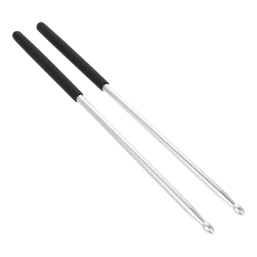 FUTUREORYY 1 Paar Solid Drum Stick Drum Set Drumstick Marching Drum Sticks Snare Drum Sticks Cardio Drumming Sticks Aluminiumlegierung Silber von FUTUREORYY