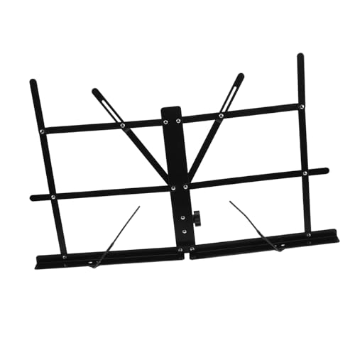 FUTUREORYY 1 Satz Notenständer Buchständer Zum Lesen Tabletop -musikständer Halterung Für Tablet-ständer Ständer Notenhalter Buchstand Buchständer Für Klavier Metall Black FUTUREORYY 1 Satz Notenständer Buchständer Zum Lesen Tabletop -musikständer Halterung Für Tablet-ständer Ständer Notenhalter Buchstand Buchständer Für Klavier Metall Black von FUTUREORYY