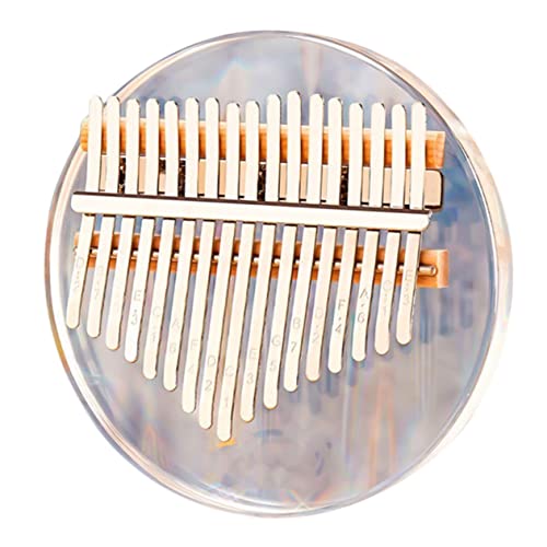 FUTUREORYY 1Satz Tasten Kalimba Daumenklavier aus Acryl Fingerklavier für Anfänger Tragbares Musikinstrument mit Stimmhammer für Zuhause und Freizeitgestaltung von FUTUREORYY