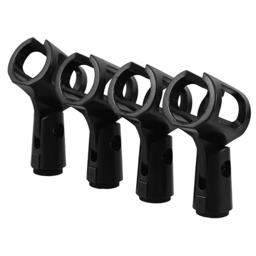 FUTUREORYY 4 Stück Mikrofon-Clip Clip für Mikrofonständer Mikrofonhalter universeller Mikrofonclip Mikrofon-Drum-Klemme Mikrofonklemme Mikrofonständerklemme Metall Black FUTUREORYY 4 Stück Mikrofon-Clip Clip für Mikrofonständer Mikrofonhalter universeller Mikrofonclip Mikrofon-Drum-Klemme Mikrofonklemme Mikrofonständerklemme Metall Black von FUTUREORYY