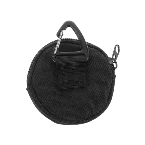 FUTUREORYY Schlüsseltasche zur Aufbewahrung Tragetasche für Ohrstöpsel Kopfhörer Tasche Etui für Ohrstöpsel mit Clip Mini-Münzbeutel Geldbörse Brieftasche Oxford-Stoff Black FUTUREORYY Schlüsseltasche zur Aufbewahrung Tragetasche für Ohrstöpsel Kopfhörer Tasche Etui für Ohrstöpsel mit Clip Mini-Münzbeutel Geldbörse Brieftasche Oxford-Stoff Black von FUTUREORYY